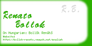 renato bollok business card