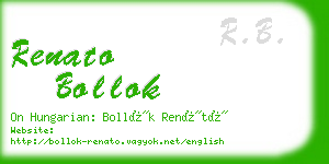 renato bollok business card